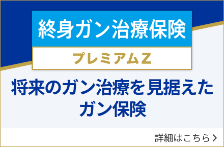 ガン保険（終身ガン治療保険プレミアムZ）保障の特徴ページ