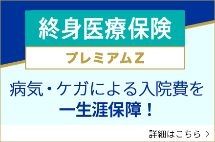 終身医療保険プレミアムZ（保障の特徴ページ）