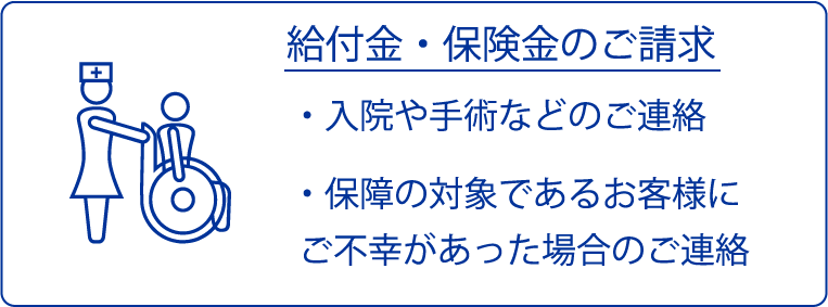 給付金・保険金のご請求