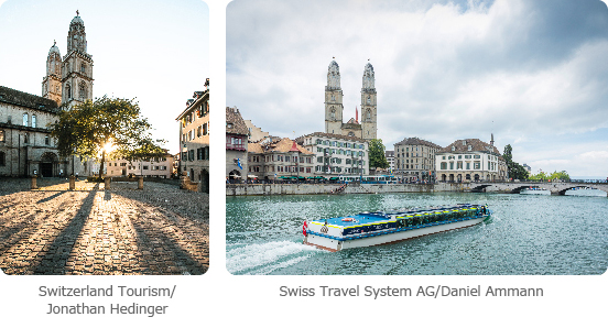 グロスミュンスター大聖堂（Switzerland Tourism / Jonathan Hedinger，Swiss Travel System AG / Daniel Ammann）