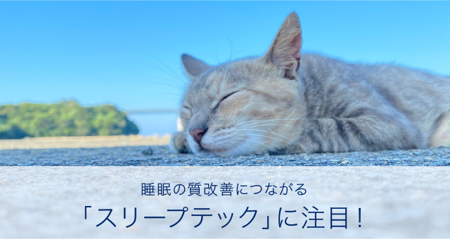 睡眠の質改善につながる「スリープテック」に注目！