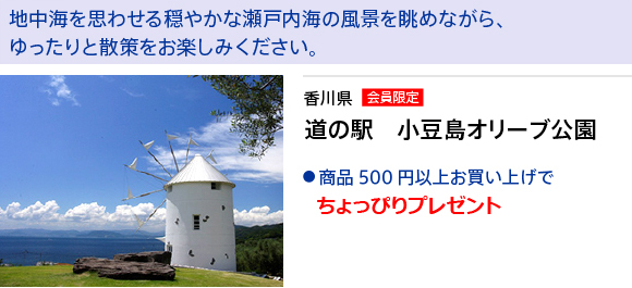 香川県　道の駅　小豆島オリーブ公園