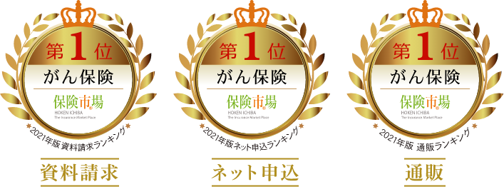 保険市場 がん保険 2021年版 資料請求ランキング 第1位 ネット申し込みランキング 第1位 通販ランキング 第1位