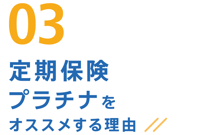 03 定期保険プラチナをオススメする理由