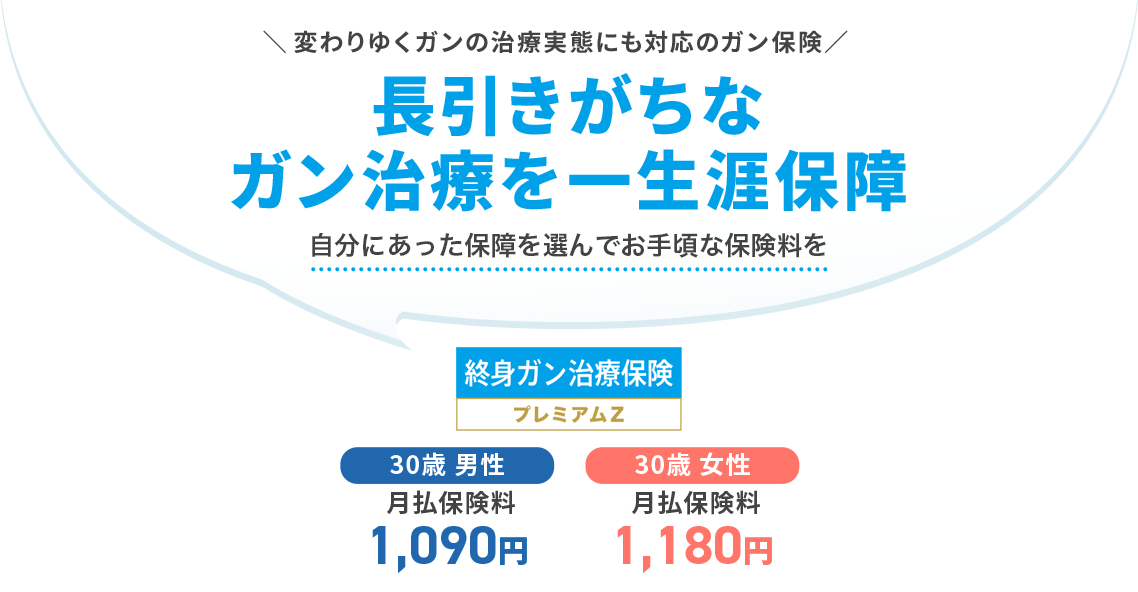 終身ガン治療保険 プレミアムZ