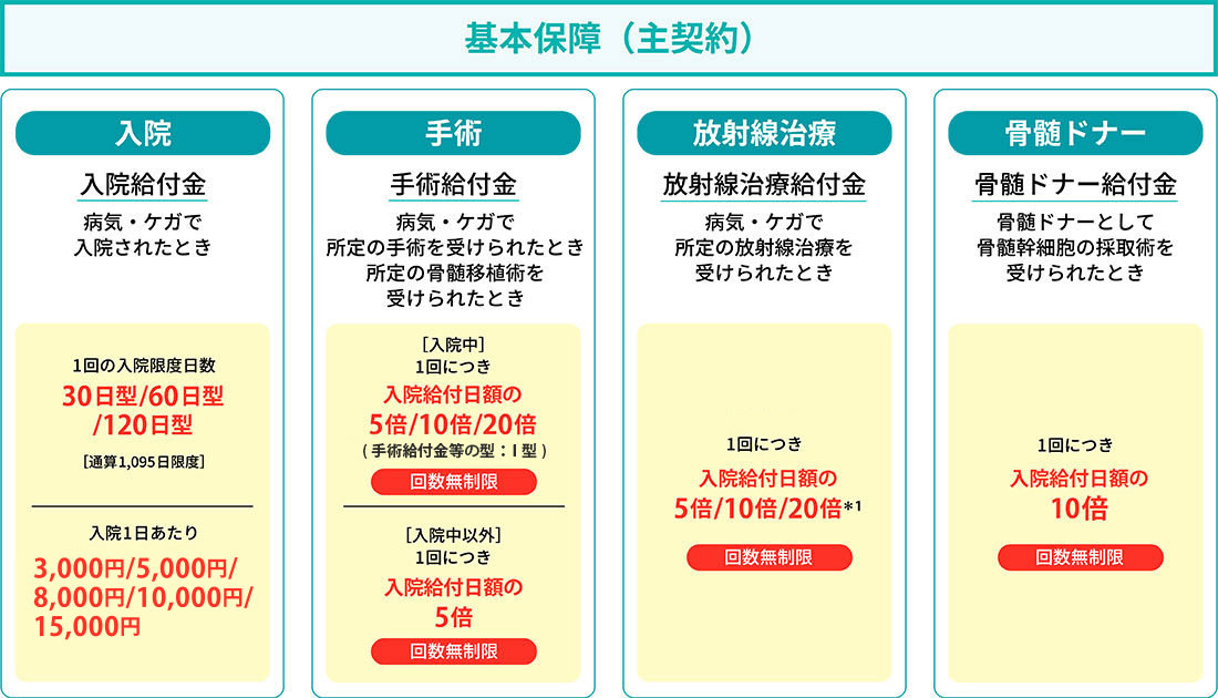 基本保障(主契約)