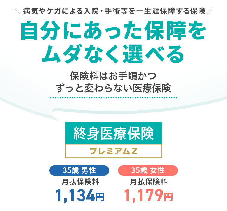 終身医療治療保険 プレミアムZ